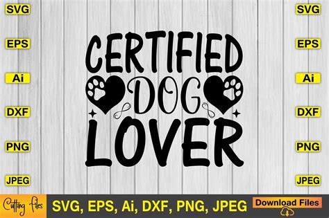 Certified Dog Lover Svg Vector Cute File Graphic By Artstore22
