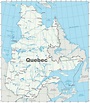 Map of Quebec with cities and towns - Ontheworldmap.com