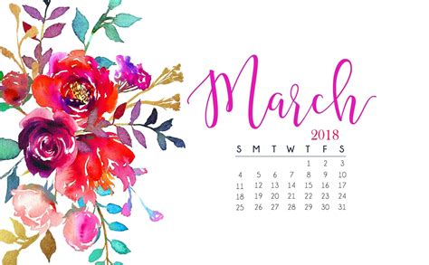 March 2017 Calendar Wallpaper 2017 Wallpaper Computer Wallpaper