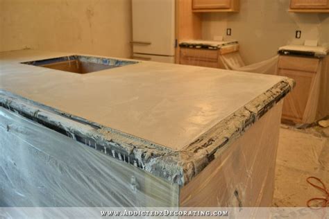 Diy Pour In Place Concrete Countertops Part 2 Addicted 2 Decorating