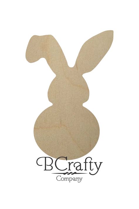 Unfinished Wooden Bunny Cutout W Floppy Ear Bcrafty Company