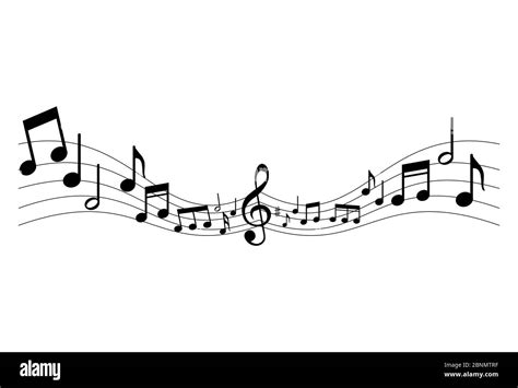 icono de notas de música partitura signo gráfico aislado sobre fondo blanco símbolo de melodía