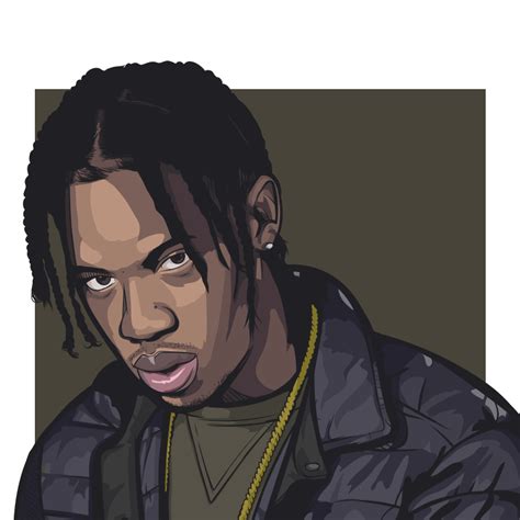 Scaredofmonsters Rapper Art Hip Hop Art Travis Scott Art
