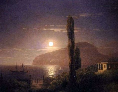 Moonlight Night In Crimea By Ivan Aivazovsky ️ Aivazovsky Ivan