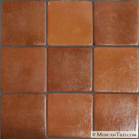 Mexican Tile 8⅛ X 8⅛ Sealed Spanish Mission Red Terracotta Floor Tile