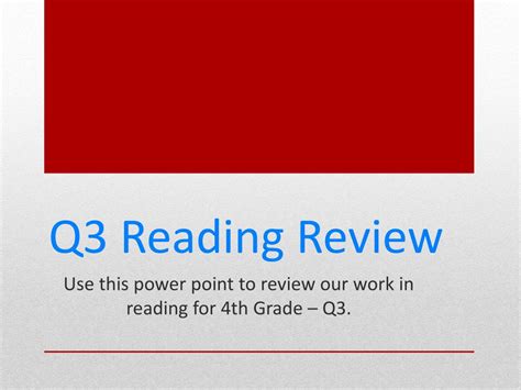 Ppt Q3 Reading Review Powerpoint Presentation Free Download Id2491861