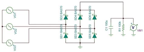 The diodes are numbered in the order of conduction sequences and the conduction angle of each diode is 2/3. Three phase full bridge rectifier and storage circuit. | Download Scientific Diagram