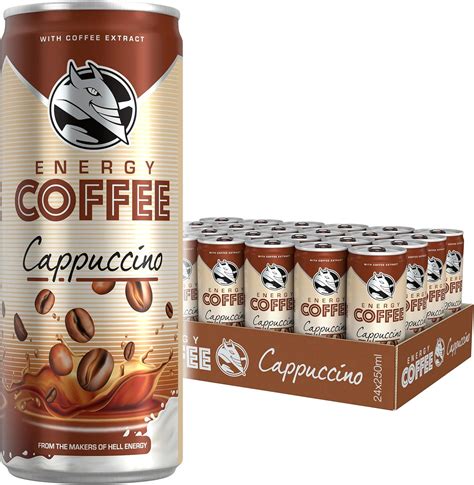 HELL ENERGY COFFEE Cappuccino Iced Coffee 24 X 250ml Amazon Co Uk