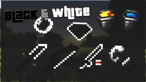 Minecraft Pvp Texture Pack Black And White Uhc Youtube