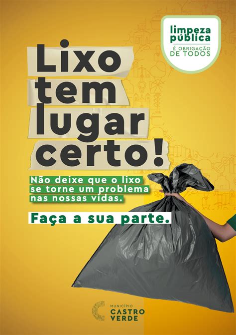 Panfleto De Conscientização Sobre O Lixo Ensino