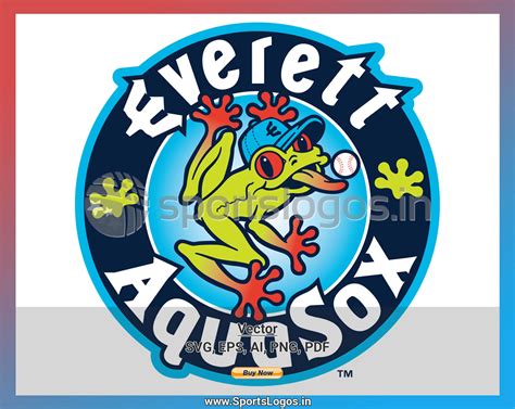 Everett Aquasox Baseball Sports Vector Svg Logo In 5 Formats