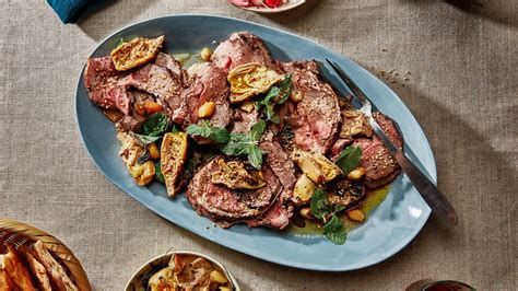 Everyone has different ideas of what they want for dinner when gathering for easter. Sumac-Rubbed Lamb with Minty Artichokes | Recipe ...