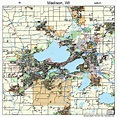 Madison Wisconsin Street Map 5548000