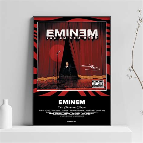 Eminem Poster Print The Eminem Show Custom Album Cover Etsy Uk