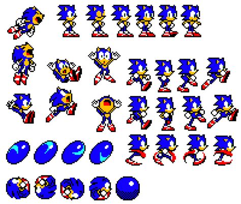 Download Hd Sonic Sonic Pixel Sprite Sheet Transparent Png Image Images