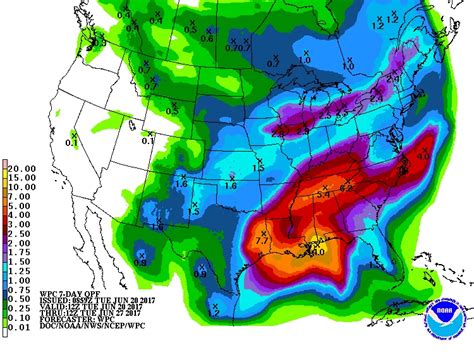 Downpours Sweep Into Southeast Ahead Of Tropical Storm Cindy Weather