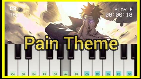 Pain Theme In Perfect Piano Naruto Shippuden Girei Theme Akatsuki