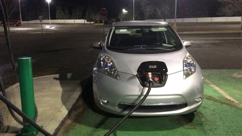 Chademo Fast Charger Nissan Leaf Youtube