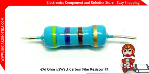 Jual 470 Ohm 12watt Carbon Film Resistor