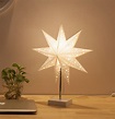 Led Desk Lamp Table Light Paper Star Wood Lamp, Day-up Nordic Design of ...