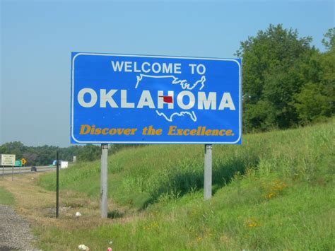 Welcome To Oklahoma I 40 West Bound This Is The Same Sign Flickr