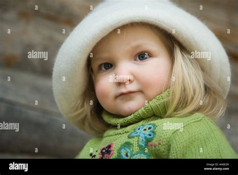 Toddler Girl Portrait Stock Photo Alamy