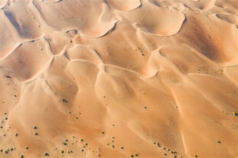 Aerial View Of Sand Dunes Eastern Mahadir Abu Dhabi United Arab