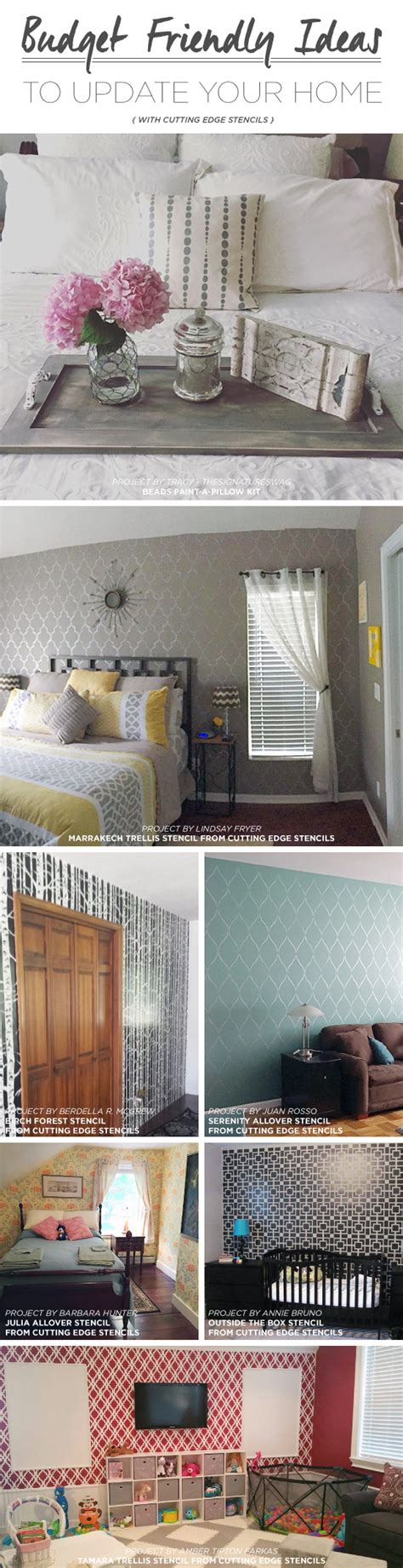 Budget Friendly Ideas To Update Your Home Using Stencils Stencil Stories