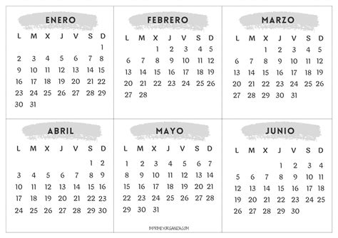 Calendarios De Bolsillo Para Imprimir Pdf En IMAGESEE
