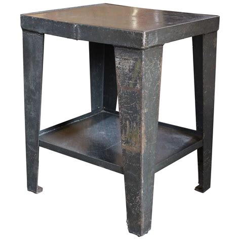 Together, pete and levi are helping thousands of people find solutions. Vintage Industrial Rustic Steel and Metal End-Side Table-Stand with Shelf For Sale at 1stdibs