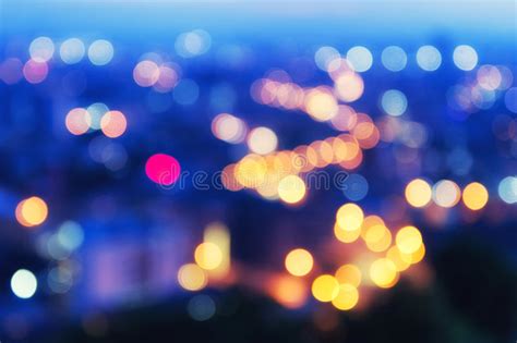 Abstract Bokeh Night City Stock Image Image Of Light 82825155