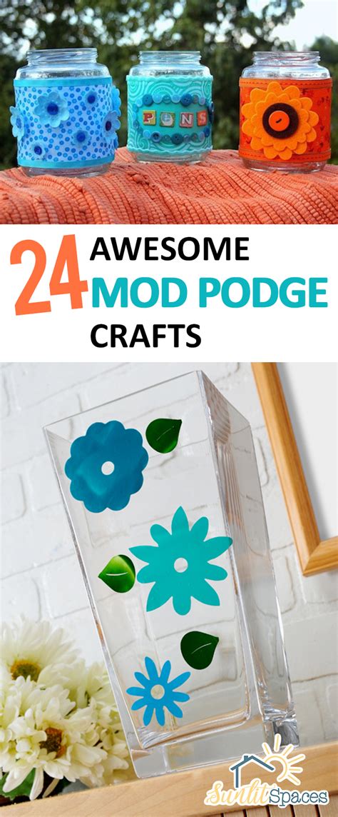 24 Awesome Mod Podge Crafts Sunlit Spaces Diy Home