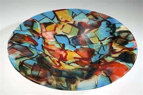 Abstract Glass Bowl By Varda Avnisan Art Glass Bowl Artful Home Art Glass Bowl Glass Art