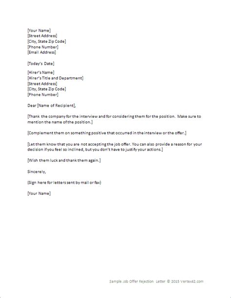 Job Offer Letter Template Rich Image And
