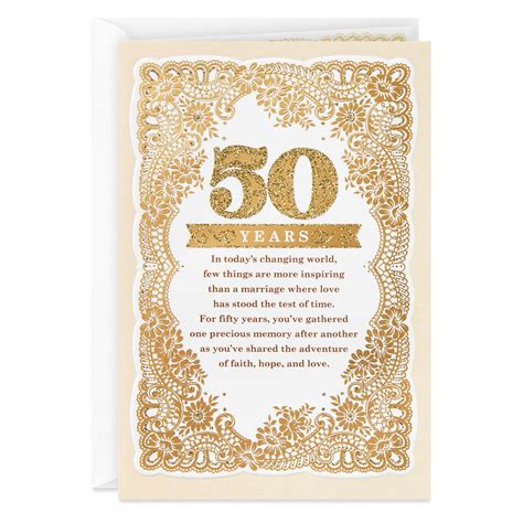 The Beauty Of Gods T Religious 50th Anniversary Card Greeting