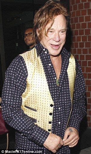 Oh Mickey Rourke Sports A Dodgy Hairline As He Celebrates 60th