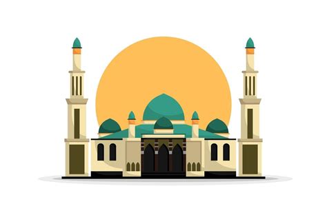 Ilustración De Vector De Edificio De Mezquita Islámica 2078807 Vector