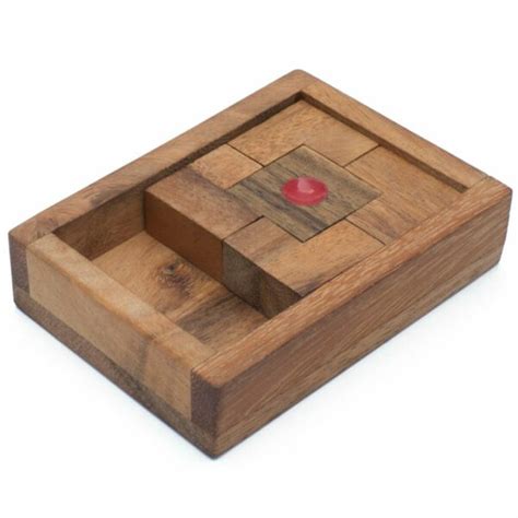 Wooden Sliding Puzzles Wood Klotski Huarong Dao Block Game