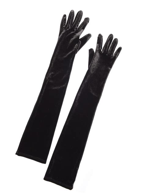 Black Velvet Opera Gloves From Vivien Of Holloway
