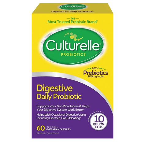Culturelle Digestive Health Daily Probiotic Capsules 60 Ct Walmart