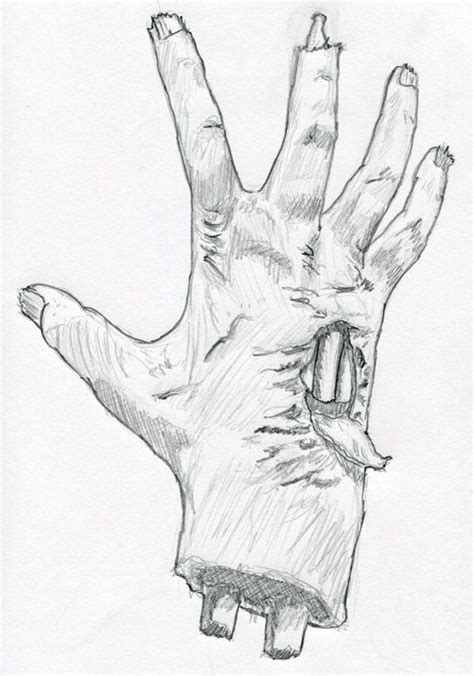 Zombie Hand Sketch Zombie Hand Hand Sketch Drawings