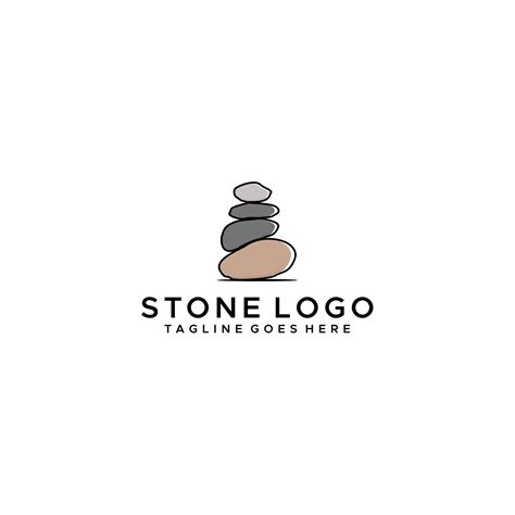 Balancing Rock Zen Stone Stones Logo Design 8657030 Vector Art At Vecteezy