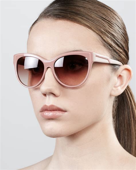 Stella Mccartney Soft Opaque Cateye Sunglasses In Pink Lyst