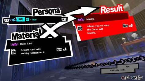 Persona 5 Royal Electric Chair Item List And Database For Itemization