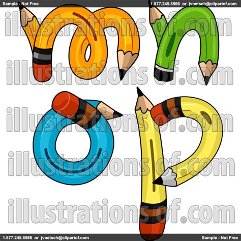design clipart letter pencil   color design clipart