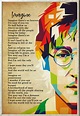 Printable John Lennon Imagine Song Handwritten Lyrics Poster - Vrogue