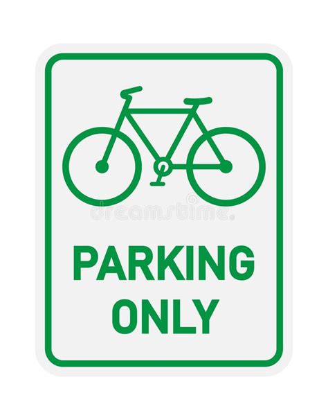 Road Sign Bicycle Parking Stock Vector Illustration Of Roadsign