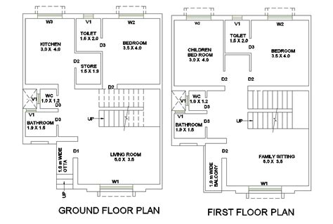 Ground And First Floor Plan Floorplansclick