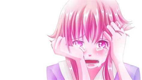 Yuno Is So Sad That She Cries Mirai Nikki Wallpaper