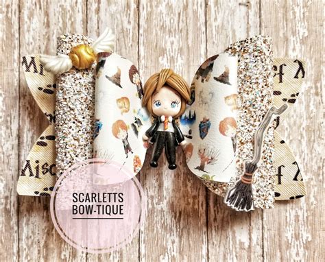 Pin By Scarletts Bow Tique On Bow Tique Harry Potter Hairstyles Bows Potter